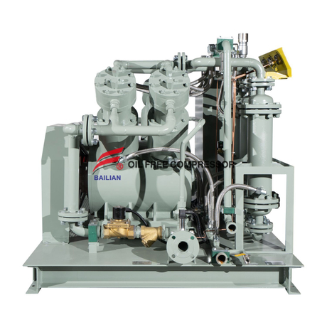 Double V hình chữ V làm mát dầu không có máy nén N2 2VW-140/8